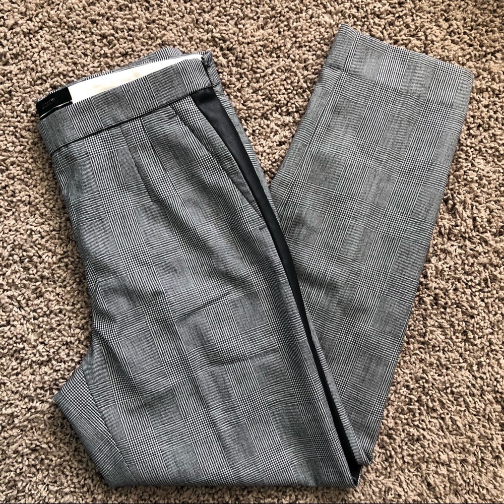 J. Crew Martie Slim Crop Pant Tuxedo Stripe Size 2